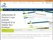 Tablet Screenshot of dechra.dk